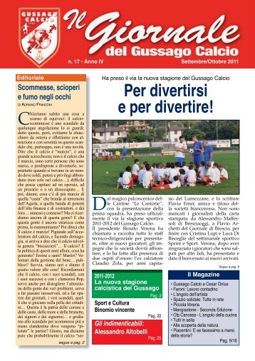 GIORNALE n. 17 - gussago calcio