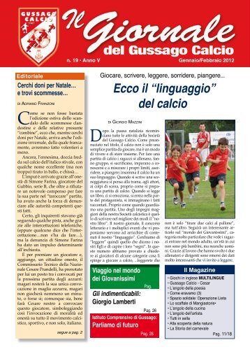 GIORNALE n. 19 - gussago calcio