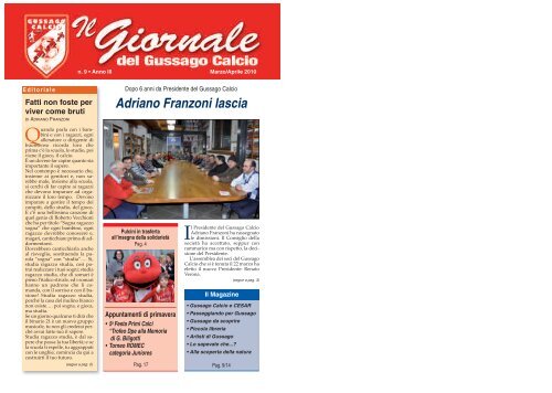 GIORNALE n. 9 - gussago calcio
