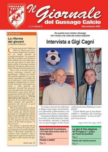 GIORNALE n. 3 - gussago calcio