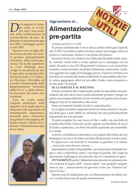 GIORNALE n. 0 - gussago calcio