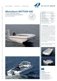 Motorboot WITTOW 440 - Wieker Boote GmbH