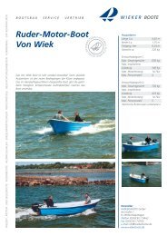 Ruder-Motor-Boot Von Wiek - Wieker Boote GmbH