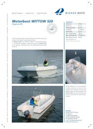 Motorboot WITTOW 520 - Wieker Boote GmbH