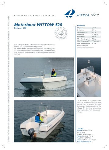 Motorboot WITTOW 520 - Wieker Boote GmbH
