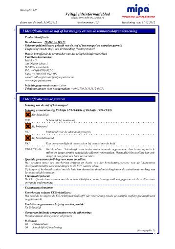 Mipa HS10/HS25/HS35 verharder - CarCoatings