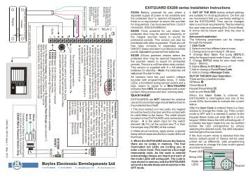 Installation Instructions - Safelincs