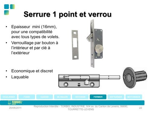 Motorisation - Quincaillerie PORTALET