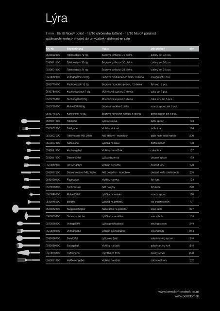 www.berndorf-besteck.co.at www.berndorf.sk 7 mm · 18/10 Nicro ...