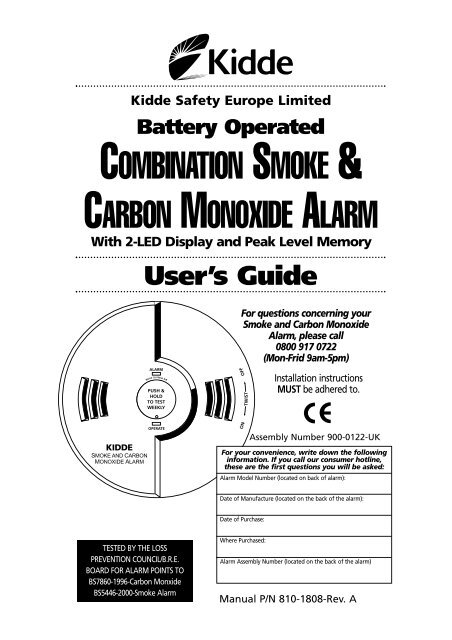 product manual - Kidde Safety Europe