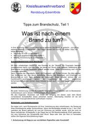 Was ist nach einem Brand zu tun? - Kreisfeuerwehrverband ...