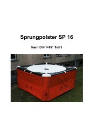 Sprungpolster SP 16 - Freiwillige Feuerwehr Voorde