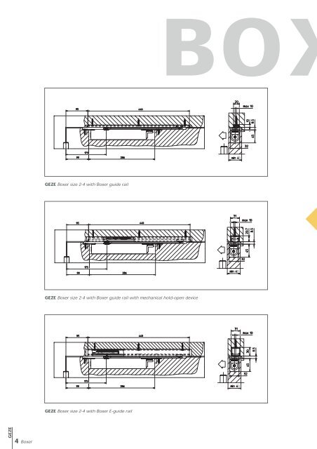 4 Boxer GEZE Boxer size 2-4 with Boxer guide rail GEZE ... - Safelincs