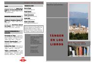 TÃNGER EN LOS LIBROS - Instituto Cervantes de TÃ¡nger