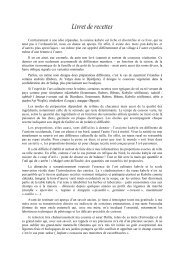 Livret de recettes - Monde berbÃ¨re