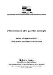 TAMAZGHA Nations Unies - Monde berbÃ¨re