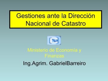 Gestiones ante la DirecciÃ³n Nacional de Catastro