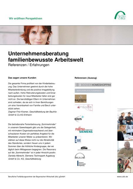 Unternehmensberatung familienbewusste Arbeitswelt