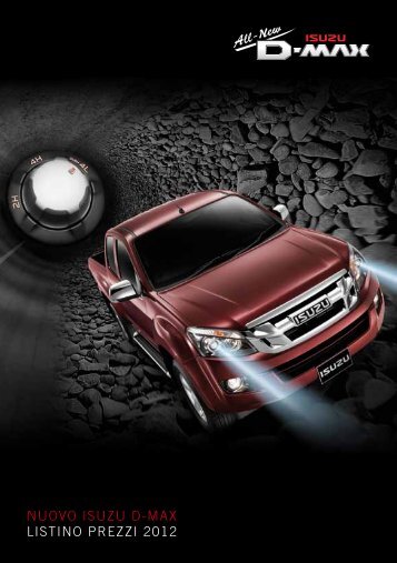 NUOVO ISUZU D-MAX LISTINO PREZZI 2012