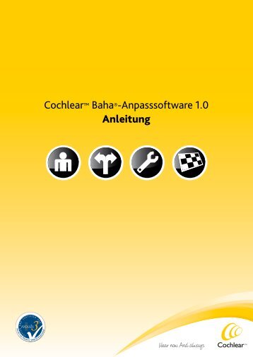 Cochlear™ Baha®-Anpasssoftware 1.0 Anleitung