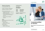 Computerzertifikat an Schulen - bfz