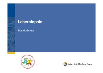 Leberbiopsie - Kinder-Gastroenterologie-Essen