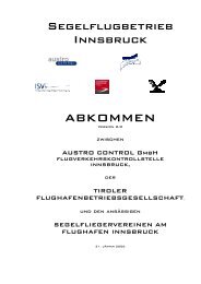 ABKOMMEN - Flugsportzentrum Tirol