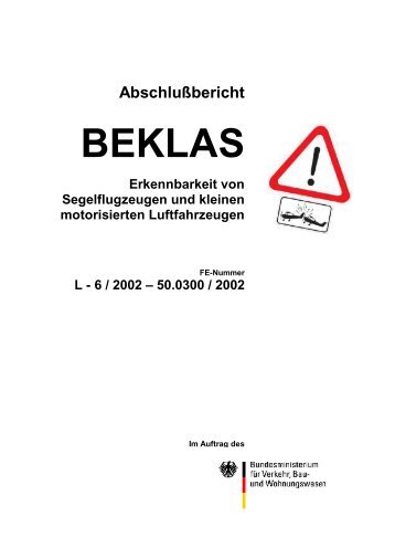 Abschlussbericht BEKLAS - Hoppi's Segelflug-Seiten
