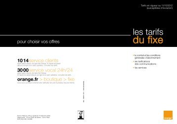 orange.fr > boutique > fixe - France Telecom - Orange