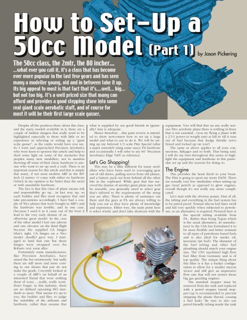How to set up 50cc.pdf - Precision Aerobatics