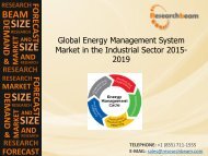 Global Energy Management System Market in the Industrial Sector Analysis, Growth, Demand, Size, Forecast 2015-2019