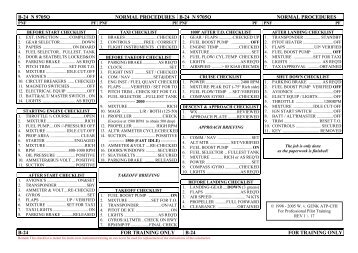 b-24 n 9705q normal procedures b-24 n 9705q ... - SprueMaster