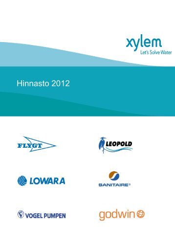 Hinnasto 2012 - Water Solutions