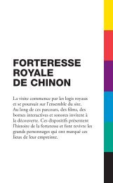 Télécharger le livret de visite - Forteresse Royale de Chinon