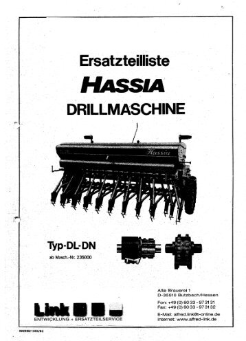 Ersatzteilliste Drillmaschine DL-DN ab 235000 als PDF zum ...