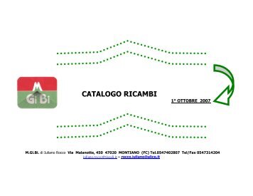 catalogo ricambi 2007-2008 - M. Gi. Bi. di Iuliano Rocco