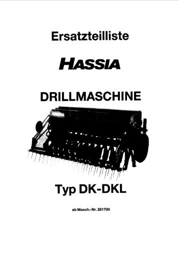 Ersatzteilliste Drillmaschine DK-DKL ab 251700 als PDF zum ...