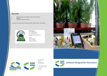 Software Designed for Floriculture - CODEMA Systems Group