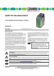 Datenblatt DB DE QUINT-PS-100-240AC/24DC/5