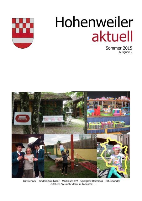 Hohenweiler aktuell Sommer 2015