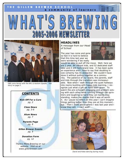 05-06 newsletter - The Gillen Brewer School