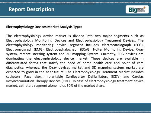 Global Electrophysiology Devices Market (Types and Geography) 2013-2020