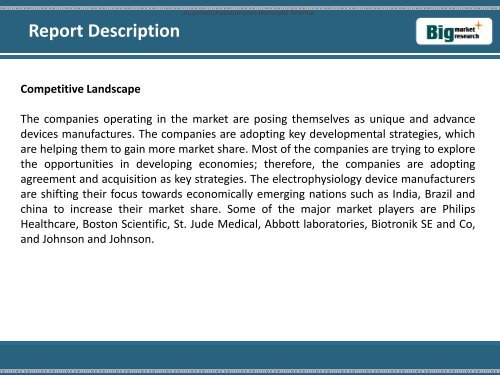 Global Electrophysiology Devices Market (Types and Geography) 2013-2020