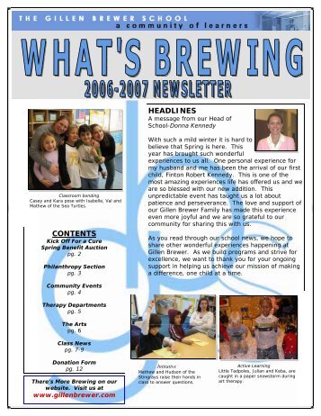 Newsletter 06-07.pub - The Gillen Brewer School