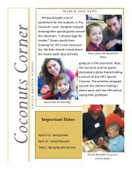Coconuts March Newsletter.pdf - The Gillen Brewer School
