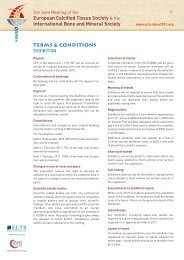 Terms & Conditions - 3rd joint ECTS/IBMS Athens 2011