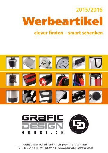 Werbeartikel Grafic Design 2015/2016