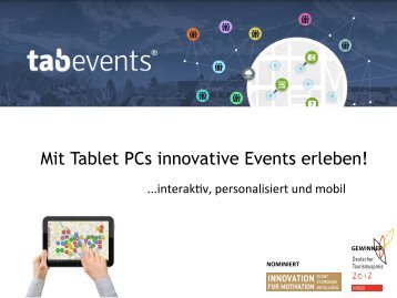 Mit Tablet PCs innovative Events erleben!