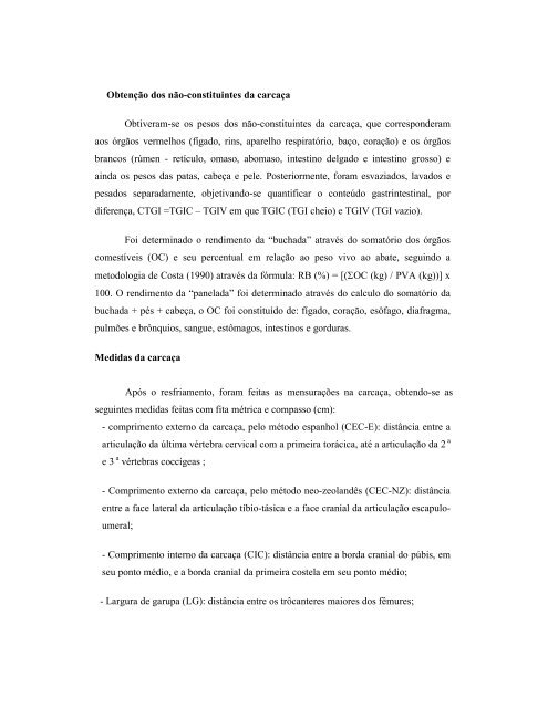 CaracterÃ­sticas da CarcaÃ§a de Caprinos das RaÃ§as ... - CCA/UFPb