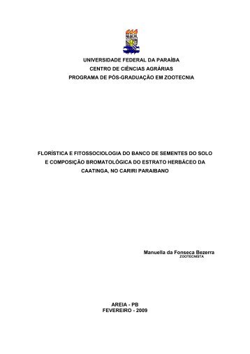 dissertao manuella - CCA/UFPb - Universidade Federal da ParaÃ­ba